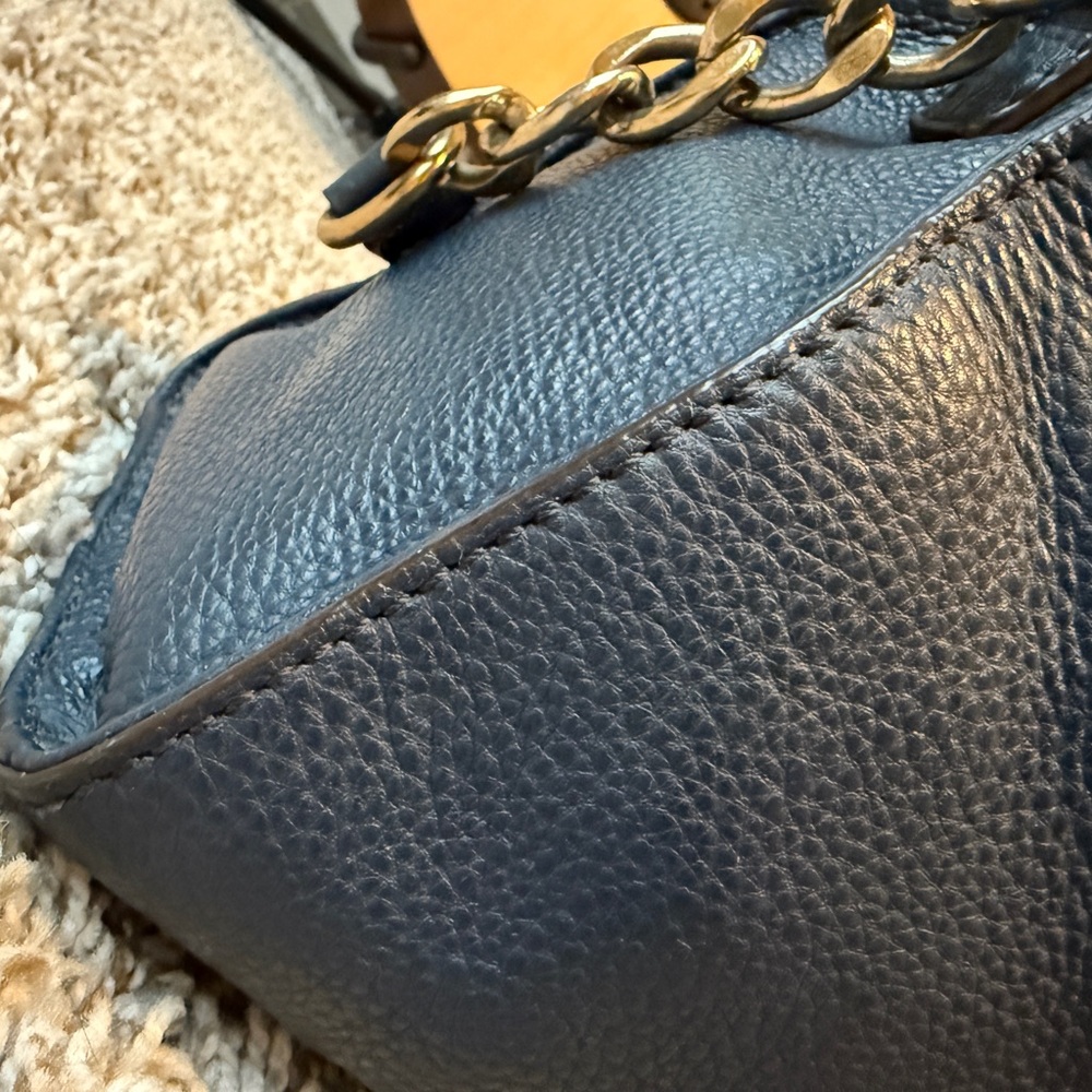 COPY - Royal Blue Micheal Kors Leather Handbag - Picture 3 of 14